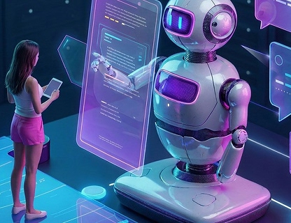 AI advisor recommending brands — representing generative engine optimisation across ChatGPT, Gemini, and Perplexity